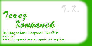 terez kompanek business card